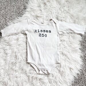 Tenth & Pine | Organic Cotton Kisses Type-print Onesie